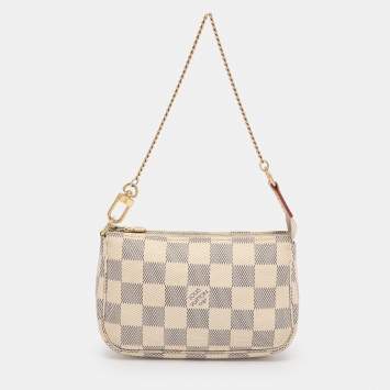 Pre Owned Louis Vuitton Damier Azur Canvas Mini Pochette Accessoires