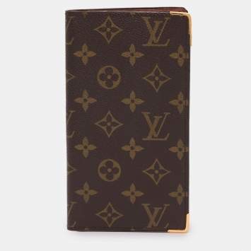 Pre Owned Louis Vuitton Monogram Canvas Bifold Long Wallet