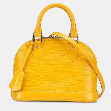 Pre Owned Louis Vuitton Yellow Epi Alma BB