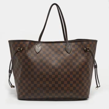 Pre Owned حقيبة لوي فيتون نيفرفول كانفاس داميي أبين GM