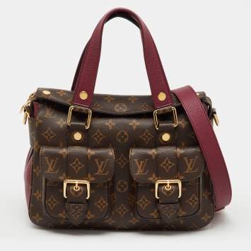 Pre Owned Louis Vuitton Aurore Monogram Canvas Manhattan NM Bag