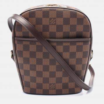 Pre Owned Louis Vuitton Ipanema Brown Damier Ebene Canvas Shoulder Bag