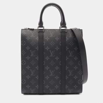 Pre Owned Louis Vuitton Lockme PM Black Calfskin Leather Shoulder Bag