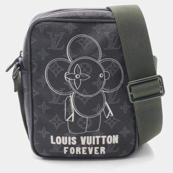 Pre Owned Louis Vuitton Apollo Black Monogram Eclipse Canvas Backpack