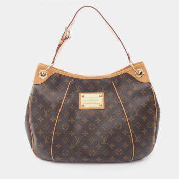Pre Owned Louis Vuitton Galliera PM Brown Monogram Canvas Shoulder Bag