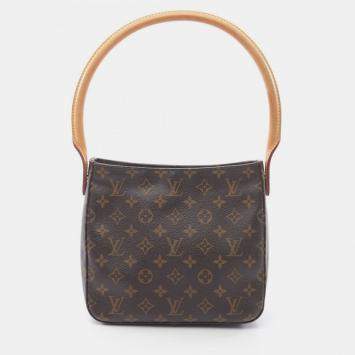 Pre Owned Louis Vuitton Looping MM Brown Monogram Canvas Shoulder Bag