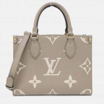 Pre Owned Louis Vuitton Two-Tone Monogram Empreinte On-The-Go Pm Handbag