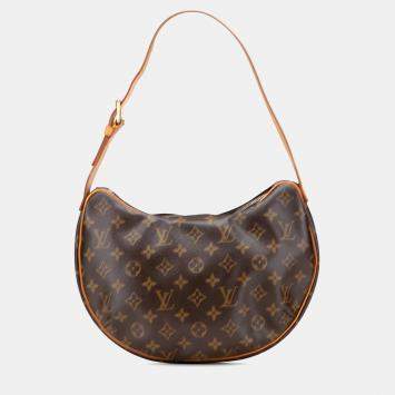 Pre Owned Louis Vuitton Brown Monogram Croissant MM