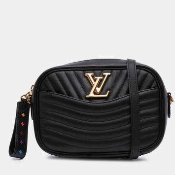 Pre Owned Louis Vuitton Black New Wave Camera Bag