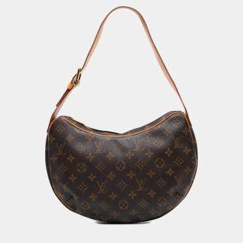 Pre Owned Louis Vuitton Brown Monogram Croissant MM