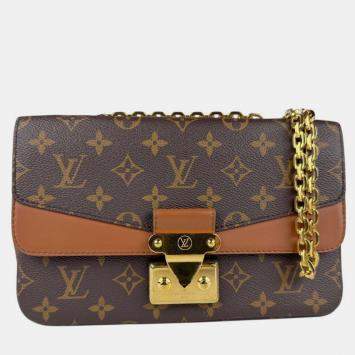 Pre Owned Louis Vuitton Monogram Marceau Shoulder Bag In Canvas Brown And Gold