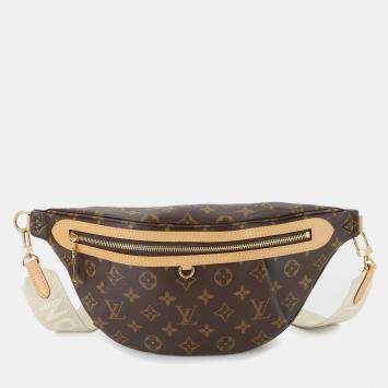 Pre Owned Louis Vuitton Brown Monogram High Rise Body Bag