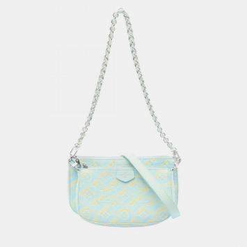 Pre Owned Louis Vuitton Multi Pochette Accessoires Blue/Yellow Monogram Empreinte Leather Shoulder Bag 