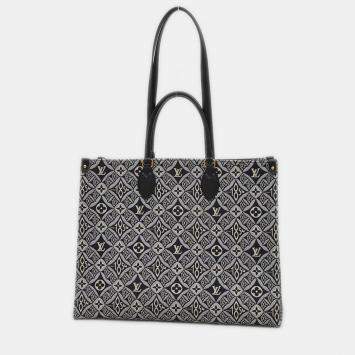 Pre Owned Louis Vuitton Monogram Jacquard On The Go Gm Tote Bag