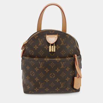 Pre Owned Louis Vuitton Brown Monogram Moon Backpack