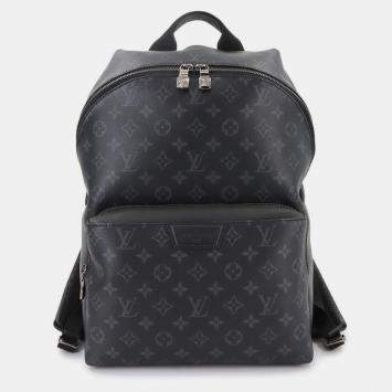Pre Owned Louis Vuitton Monogram Eclipse Backpack Black Discovery Backpack Pm