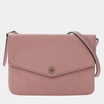 Pre Owned Louis Vuitton Pink Monogram Empreinte Twice
