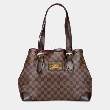 Pre Owned Louis Vuitton Brown Damier Ebene Hampstead MM