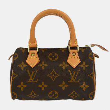 Pre Owned Louis Vuitton Monogram Mini Speedy Handbag