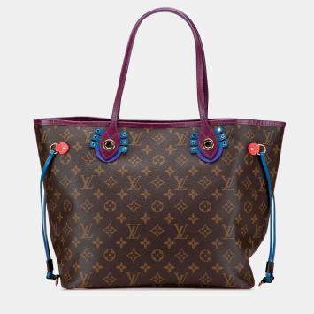 Pre Owned Louis Vuitton Brown Monogram Totem Neo Neverfull MM