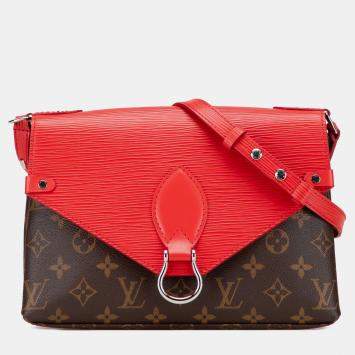 Pre Owned Louis Vuitton Brown Monogram Epi Saint Michel