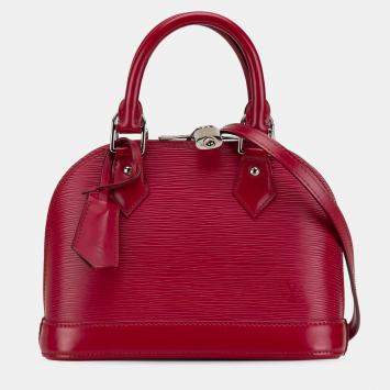 Pre Owned Louis Vuitton Red Epi Alma BB