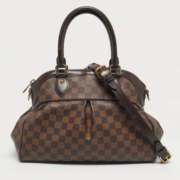 Pre Owned Louis Vuitton Damier Ebene Canvas Trevi PM Bag