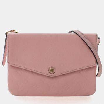 Pre Owned Louis Vuitton Pink Empriente Twice Crossbody Bag