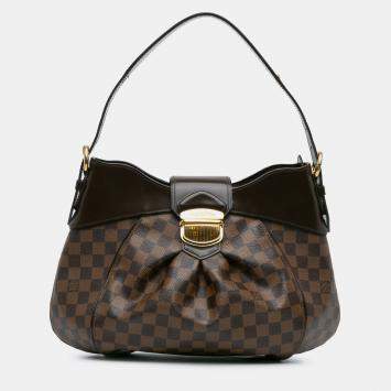 Pre Owned Louis Vuitton Brown Damier Ebene Sistina MM