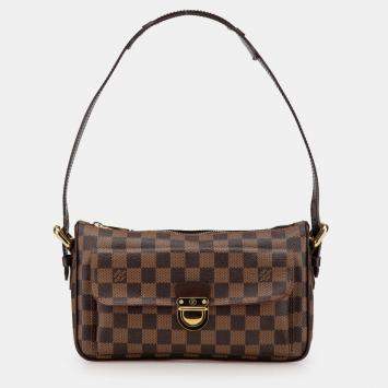 Pre Owned Louis Vuitton Brown Damier Ebene Ravello GM