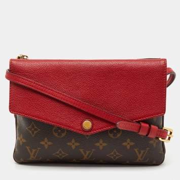 Pre Owned Louis Vuitton Cerise Monogram Canvas Twice Bag