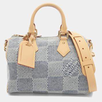 Pre Owned حقيبة لويس فيتون سبيدي باندوليير دينم دامير جاينت 3D 25