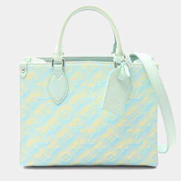 Pre Owned Louis Vuitton OnTheGo PM Stardust Monogram Empreinte Leather Tote Bag