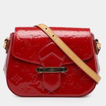 Pre Owned Louis Vuitton Bellflower PM Monogram Vernis Leather Crossbody Bag