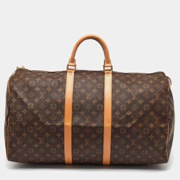 Pre Owned Louis Vuitton Monogram Canvas Keepall 55 Bag