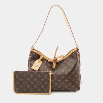 Pre Owned Louis Vuitton Carryall PM Brown Monogram Canvas Shoulder Bag