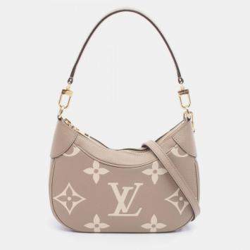 Pre Owned Louis Vuitton Bagatelle NM Beige Empreinte Monogram Giant Hobo Bag