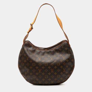 Pre Owned Louis Vuitton Croissant GM Brown Monogram Canvas Shoulder Bag