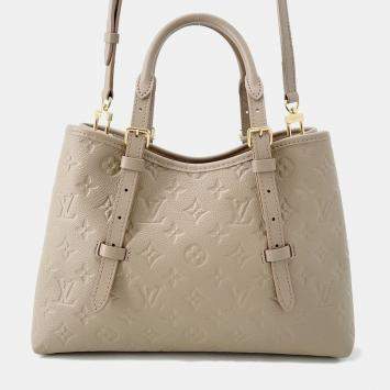 Pre Owned Louis Vuitton Babylone PM Grey Monogram Empreinte Leather Tote Bag
