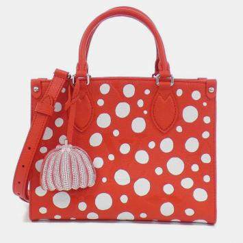 Pre Owned Louis Vuitton LV x YK OnTheGo PM Monogram Empreinte Leather Tote Bag