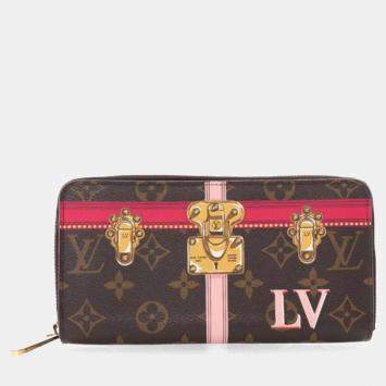 Pre Owned Louis Vuitton Monogram Summer Trunks Monogram Canvas Zippy Wallet