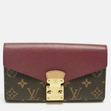 Pre Owned Louis Vuitton Aurore Monogram Canvas Pallas Wallet