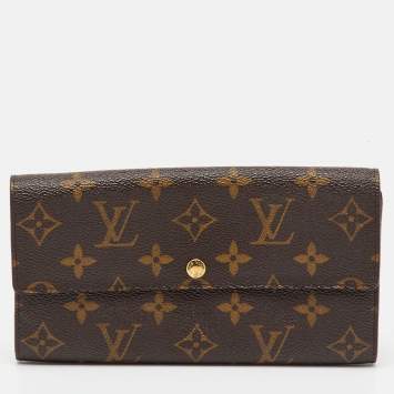 Pre Owned Louis Vuitton Monogram Canvas Sarah Long Wallet