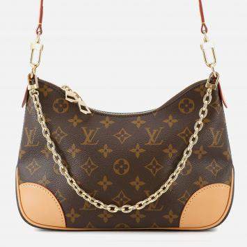 Pre Owned Louis Vuitton Boulogne Natural Monogram Size Pm