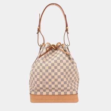 Pre Owned Louis Vuitton Damier Azur Noe Coated Canvas Shoulder Bag