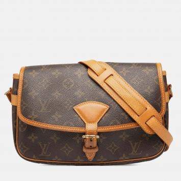 Pre Owned Louis Vuitton Brown Monogram Sologne