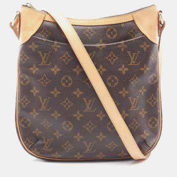 Pre Owned Louis Vuitton Odeon PM Brown Monogram Canvas Shoulder Bag