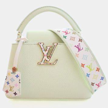 Pre Owned Louis Vuitton x Takashi Murakami Taurillon Capucines Mini