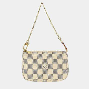 Pre Owned Louis Vuitton Damier Azur Mini Pochette Accessoires