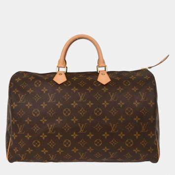 Pre Owned Louis Vuitton Monogram Speedy 40 Duffle Handbag